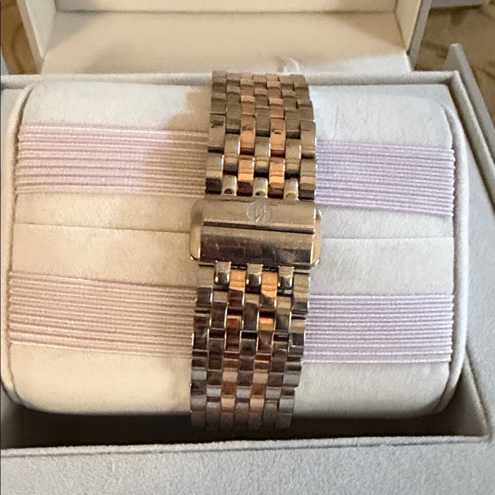 Michele Two-Tone Rose Gold and Silver Watch - Picture 8 of 10
